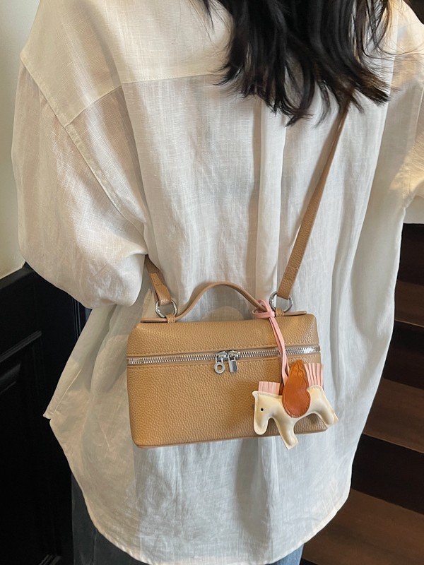 Coreana alta sensación bolso de mano pequeño bolso cuadrado para mujeres 2026 nueva moda estilo exterior ocio bolso de hombro