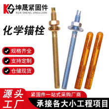 镀锌化学锚栓批发倒锥形幕墙膨胀件带药水锚固螺栓现货