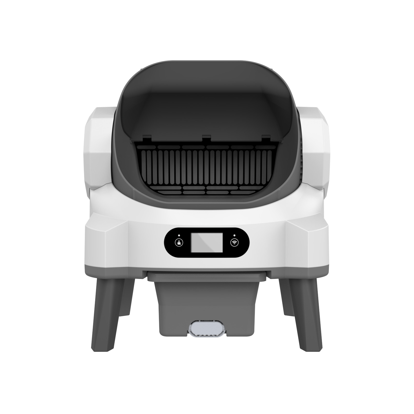 La maceta de arena inteligente para gatos está completamente cerrada, los gatos limpian automáticamente los baños, los baños para gatos semiabiertos tienen una gran capacidad en la fábrica de chaohong.