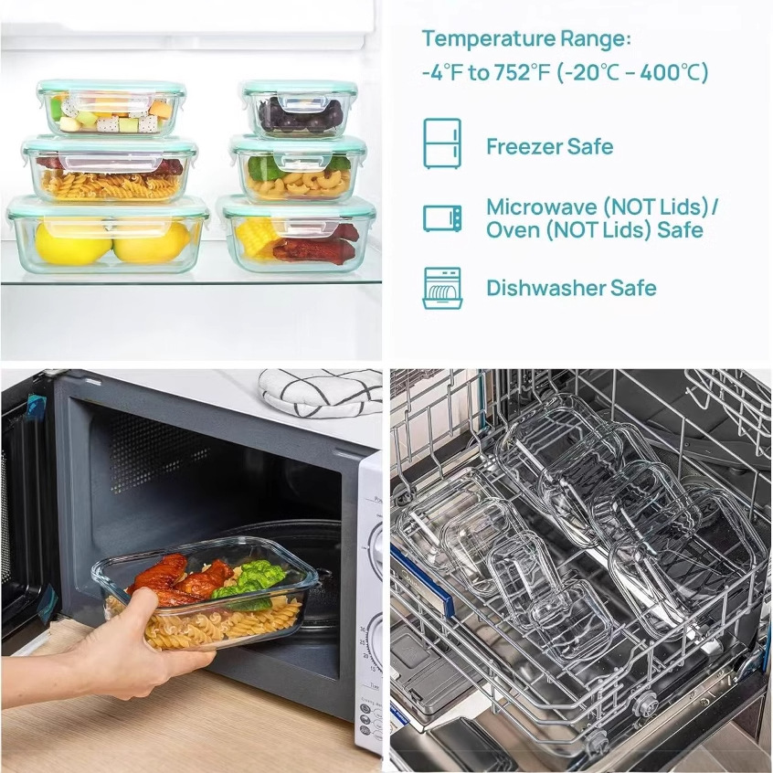 Bandeja de vidrio para horno y microondas ideal para pescado barbacoa y uso doméstico tamaño grande