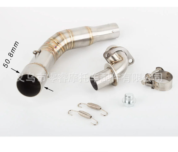 Motorcycle Modified Exhaust Pipe Front Section Suitable for Vespa Gtv Gts 250 300Ie 2008-2020