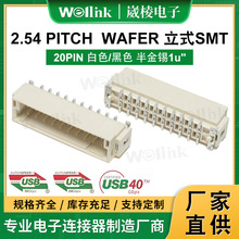 2.54 PITCH  WAFER��ʽSMTUSB�B����  20PIN����a1u"���Ԫ����