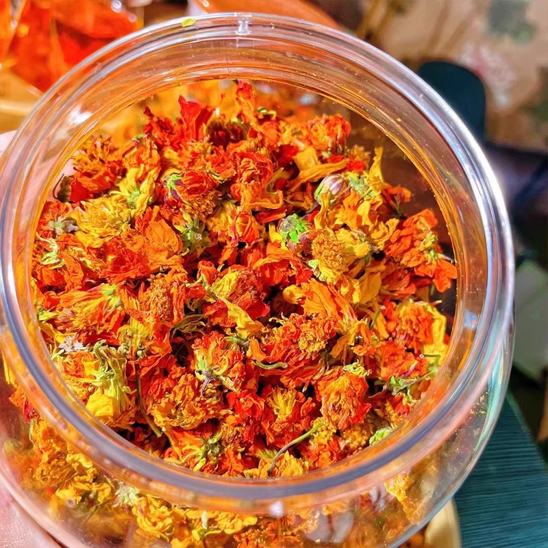 Ice Chrysanthemum Tea Bing Ju Dried Tianshan Snow Chrysanthemum Flowers for Brewing 50g Jar overview