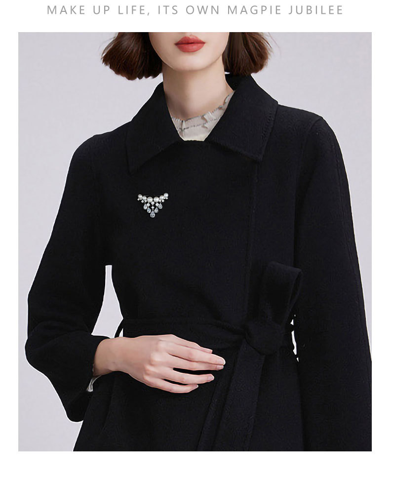 日韩百搭天然淡水珍珠流苏胸针高档精致奢华吊坠别针批