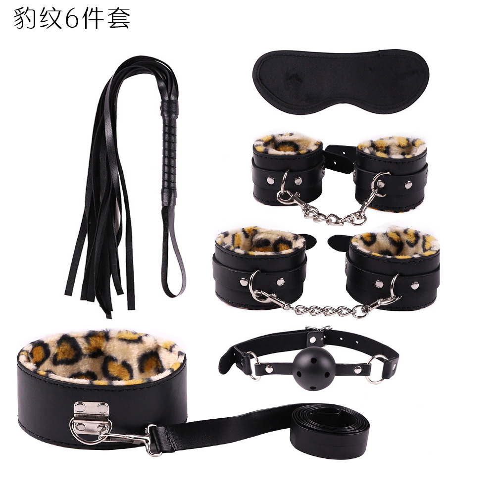 SM comercio exterior de 10 piezas de cuero sexy traje de peluche vinculante de 10 piezas juguetes alternativos productos sexuales