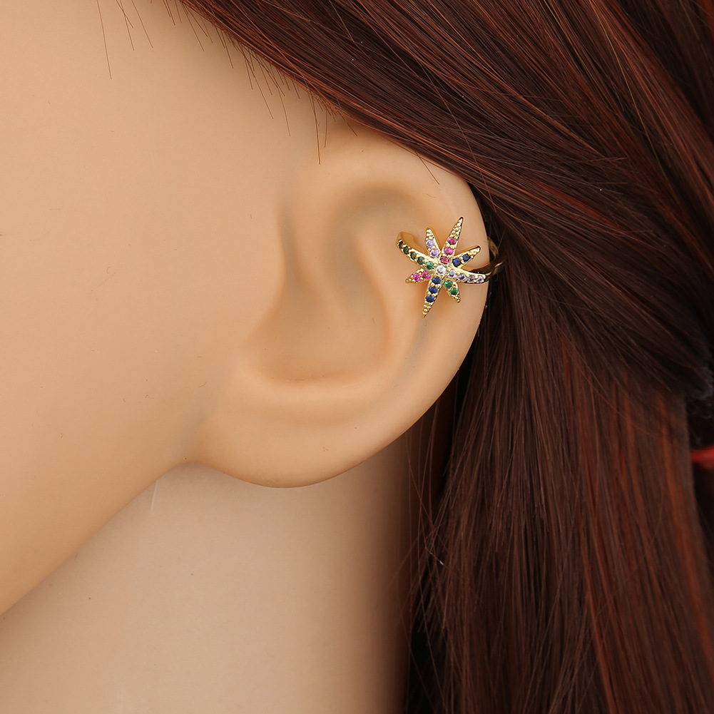 New Fashion Star Zircon Ear Clip display picture 9