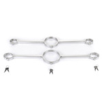 黑帝厂家插销锁款一字型枷成人不锈钢手颈固定镣铐情趣用品批发