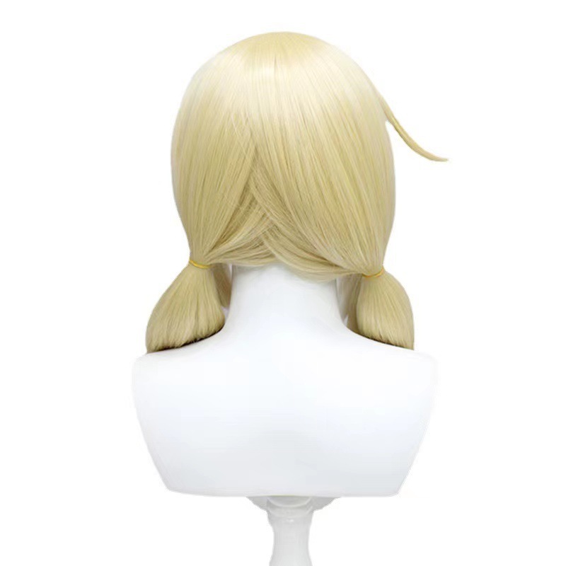 Transfronterizo de la fuga del dios original del sol Corey doble cola de caballo personaje estilo cosplay peluca peluca animada bidimensional image 5