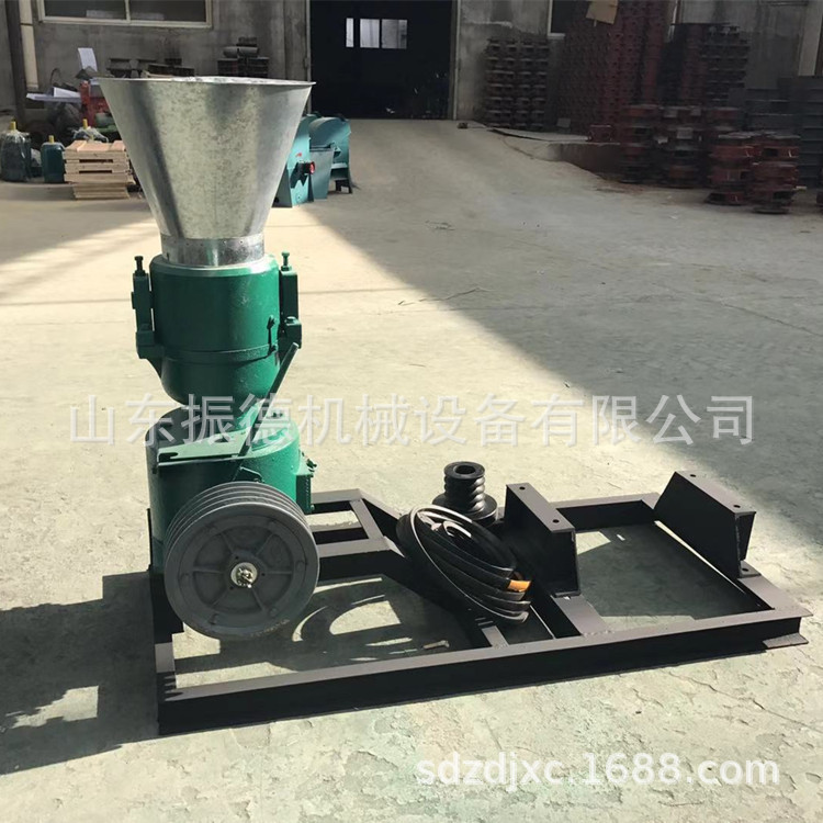 家用电平模饲料机小型平模饲料颗粒机干湿秸秆稻草颗粒机厂家