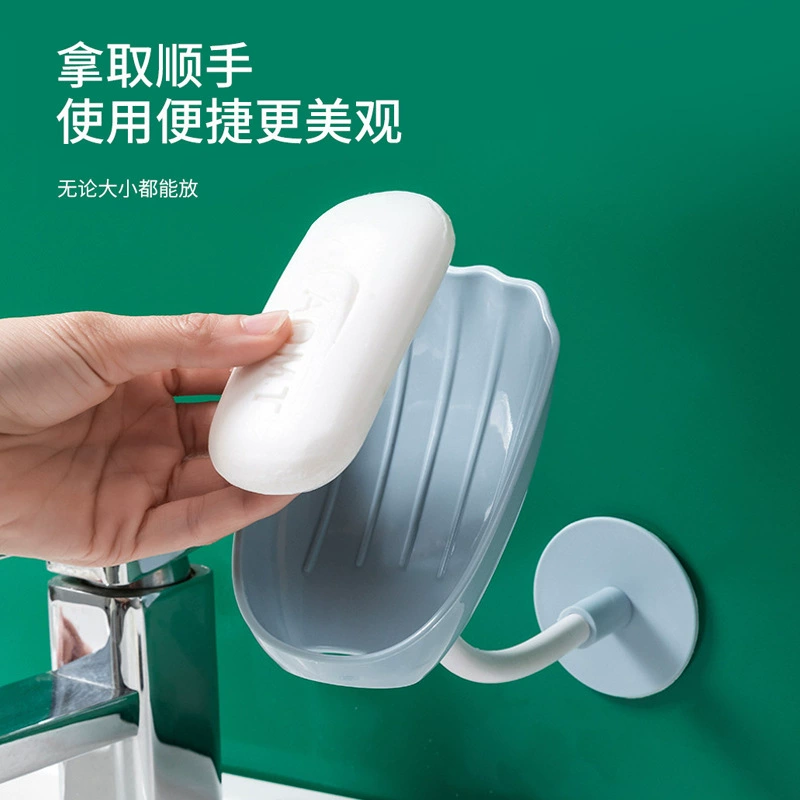Мыльница мыльница Мыльница для домашнего использования без пробивания туалетная стойка для ванной креативная двухслойная мультяшная настенная сливная стойка