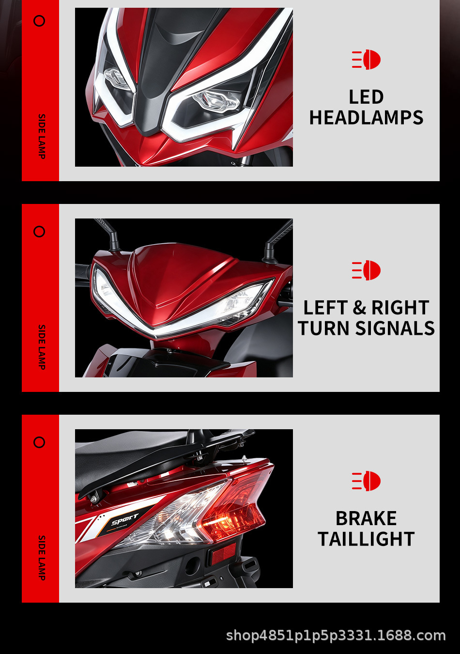 In-stock export of Warwolf 3 electric vehicle with EEC product certification and COC certificate, foreign trade source for sample production, electric motorcycle factory