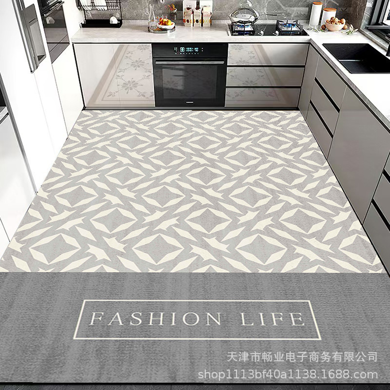 Cross-Border Kitchen Floor Mats Are Stain-Resistant, Non-Slip, Water-Absorbent, Diatom Mud, Quick-Drying, Washable, and Can Be Used as a Full-Cover Home Kitchen Carpet