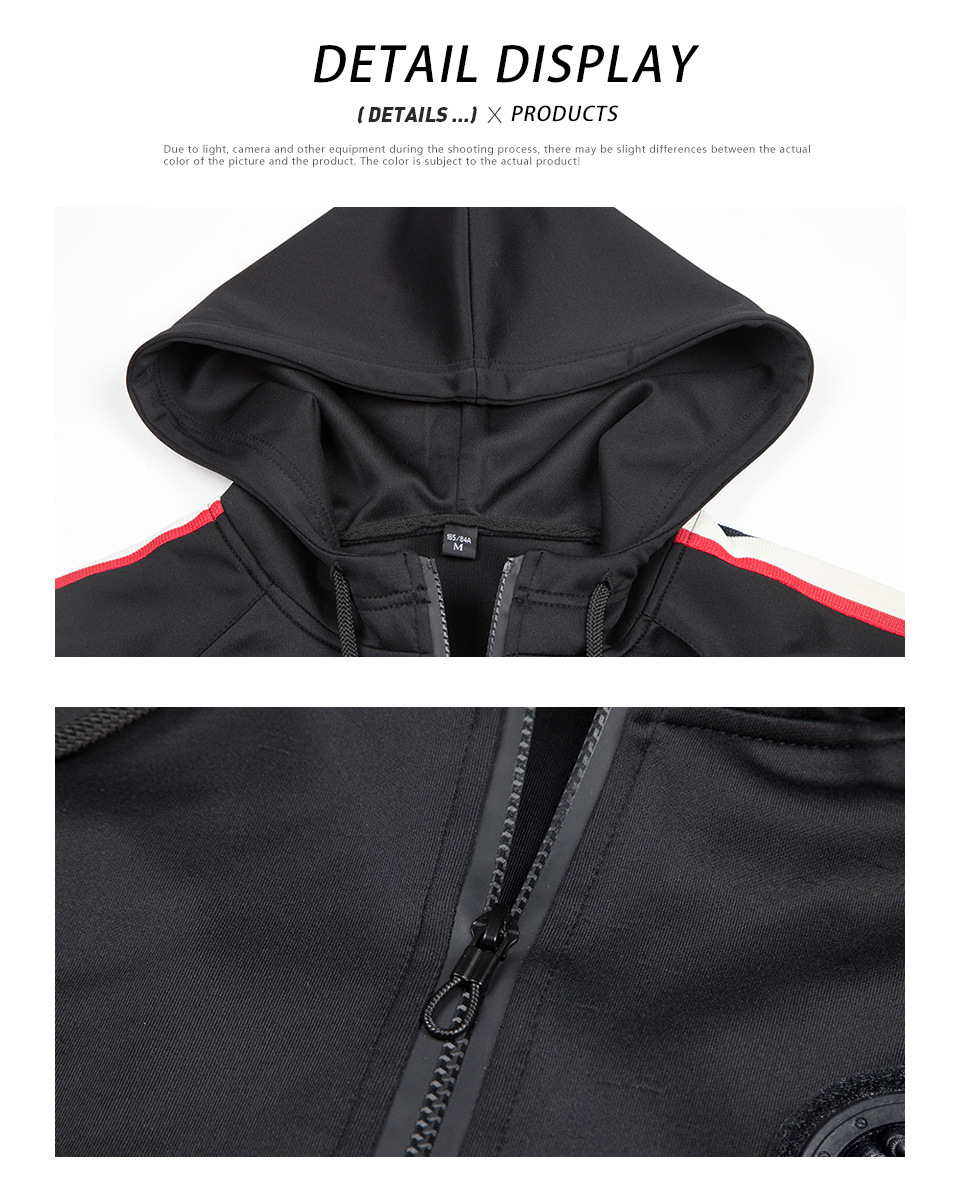 nouveau costume de pull à capuche polyvalent décontracté de sport pour hommes grande taille cardigan rétro_voghion.com