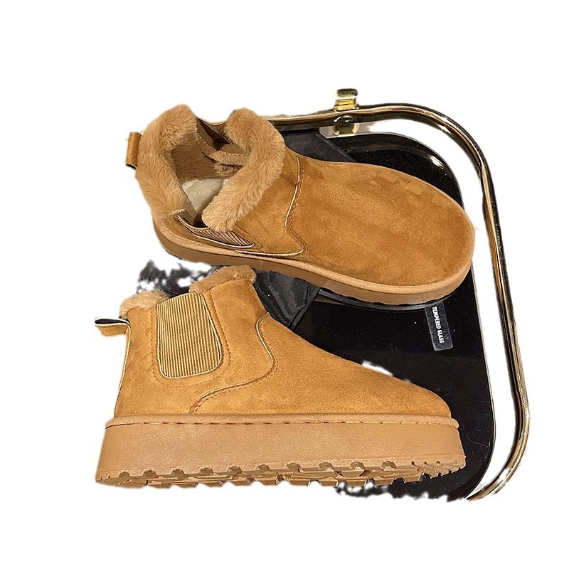 Téli hótaposó női meleg diákcipő nagy méretű pamut női cipő_voghion.com