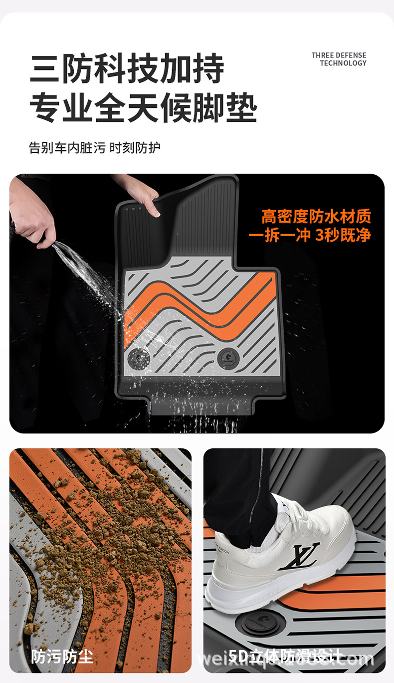 Suitable for the 2026 New Model Ledao L90 L80 L60, Special Colorful Tpe Car Floor Mats and Trunk Mats