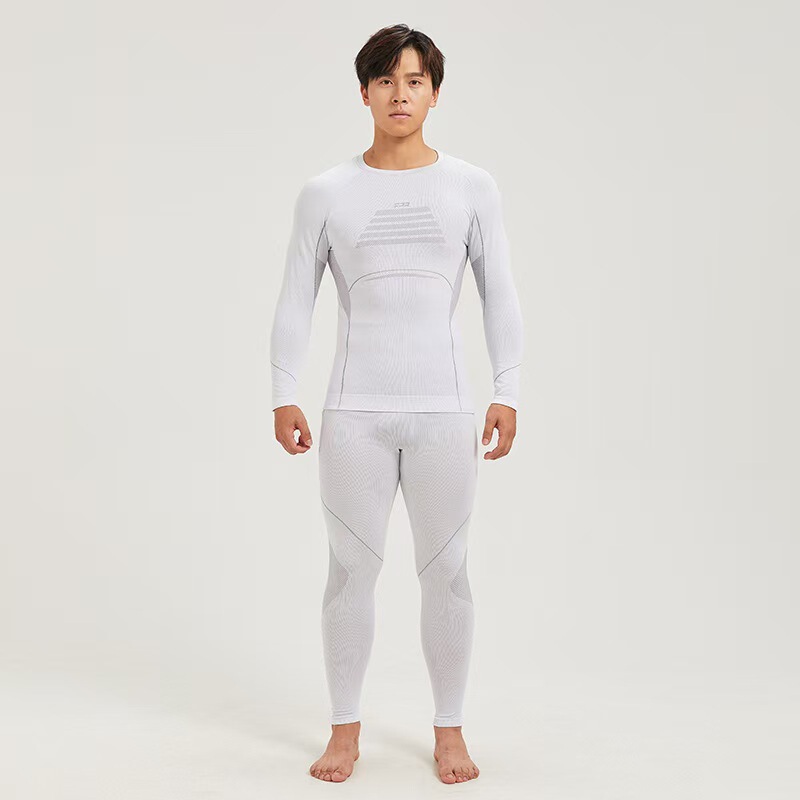 户外滑雪速干衣男排汗速干衣男秋冬运动跑步骑行压缩保暖内衣套装|undefined