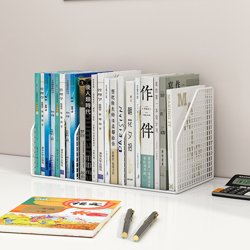 Desktop bookshelf children's picture book classification basket book storage box desk Oxford Tree organization magic display rack
