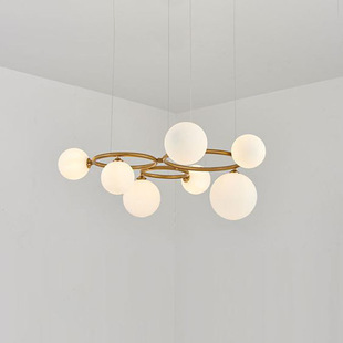 Scandinavian Simple Modern Magic Bean Chandelier Designer Italian Restaurant Living Room Lamps Glass Ball Lamp Led Lamp