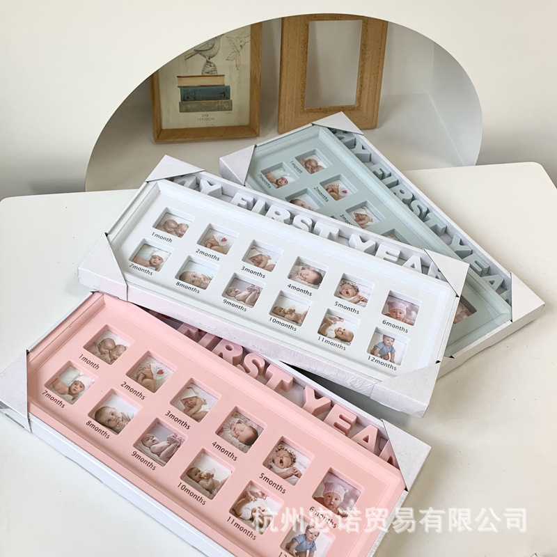 Creative One Year Old Full Moon 12 Months Commemorative Letter Photo Frame Table for Children and Babies Growth Record Wall PVC Frame Creative One Year Old Full Moon 12 Months Commemorative Letter Photo Frame Table for Children and Babies Growth Record Wall PVC Frame