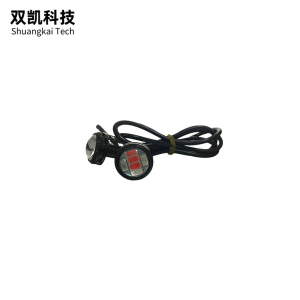 【2.8插片】汽车23mm 6LED鹰眼灯日行灯 6LED行车灯 车鹰眼日行灯