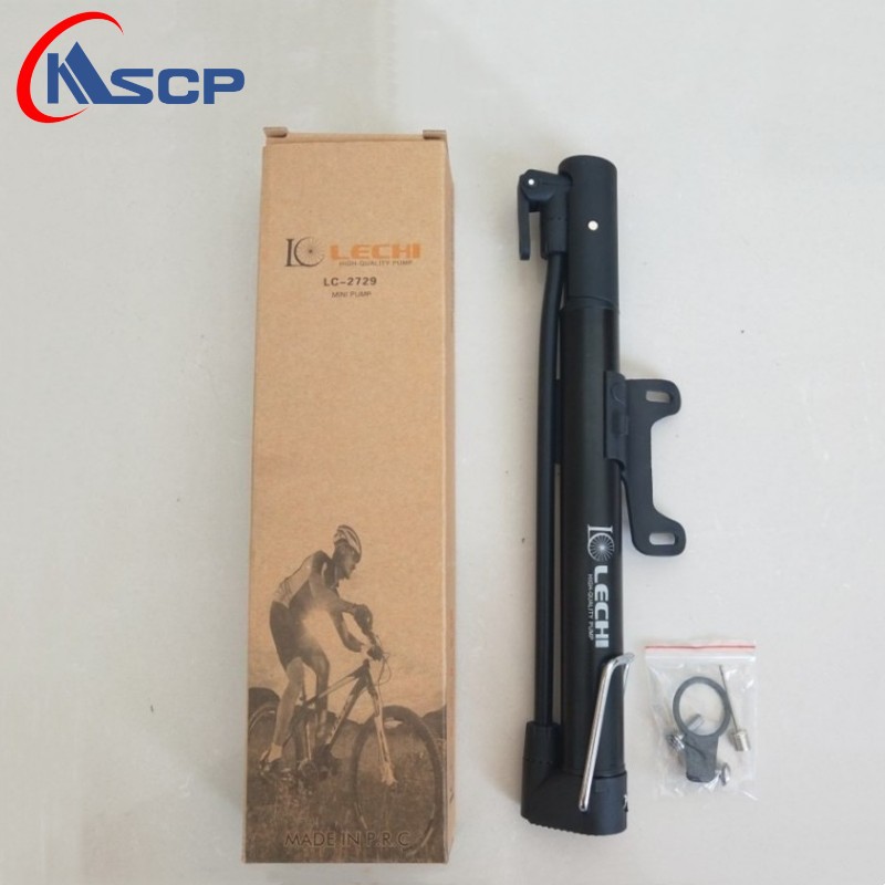 乐驰自行车迷你打气筒 单车便携式铝打气筒 铝盒装迷你打气筒