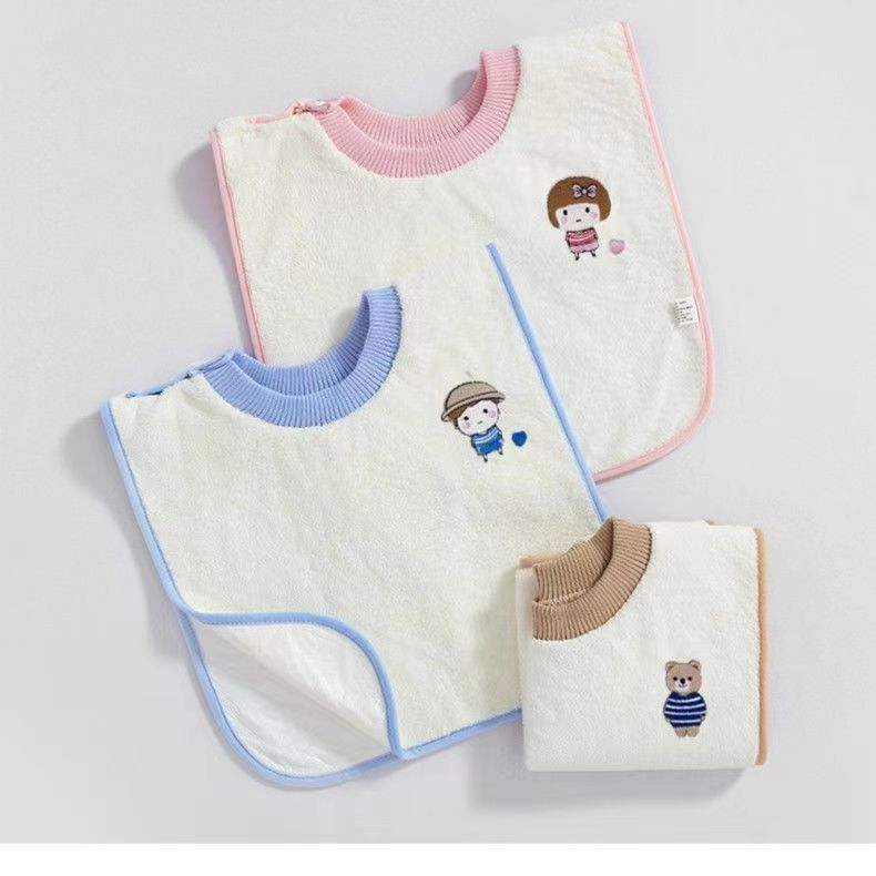 Blue Brown Bear Washcloth