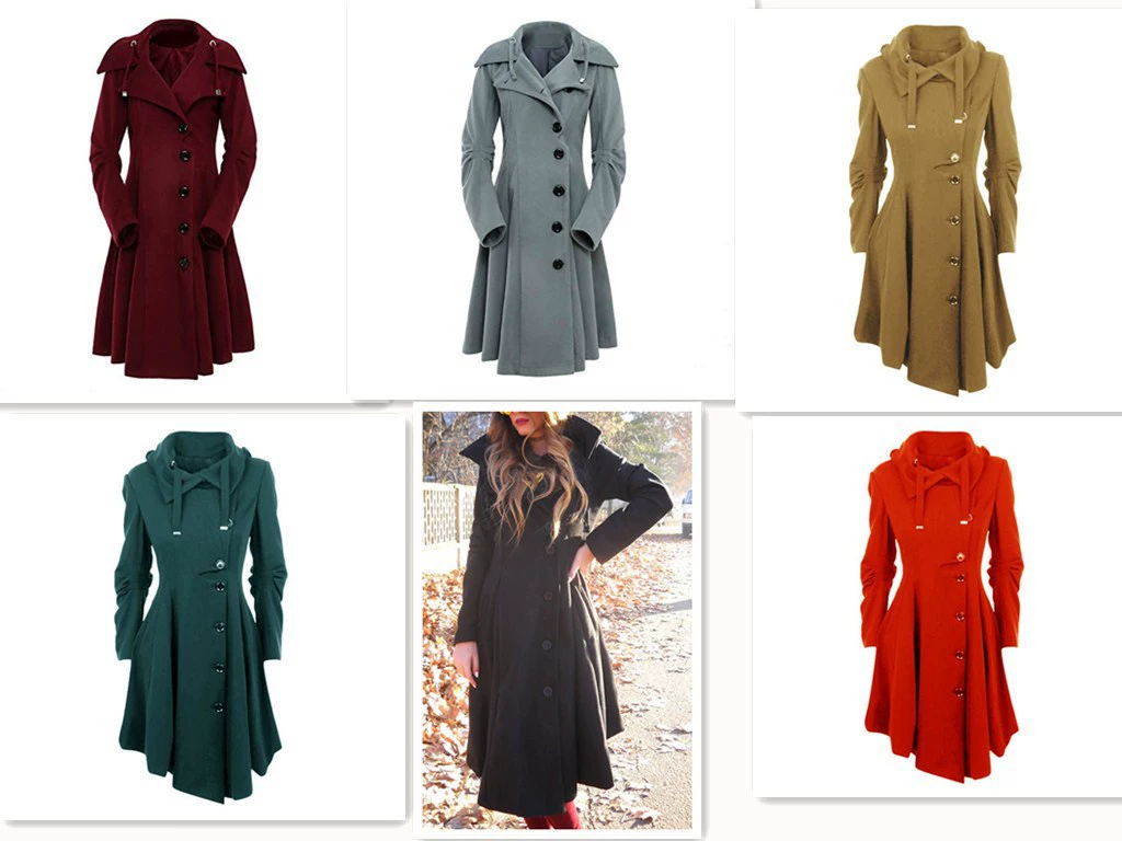 Новое самое продаваемое Европейское и американское взрывное двухстороннее твидовое пальто с неровным подолом, ветровка Female Factory Direct 9200