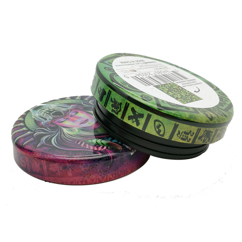 Cream Box Tinplate Kids Lock Small Round Box 75*28Mmh Plastic Parts Iron Box Custom Color Printing Pattern Packaging Cr Can