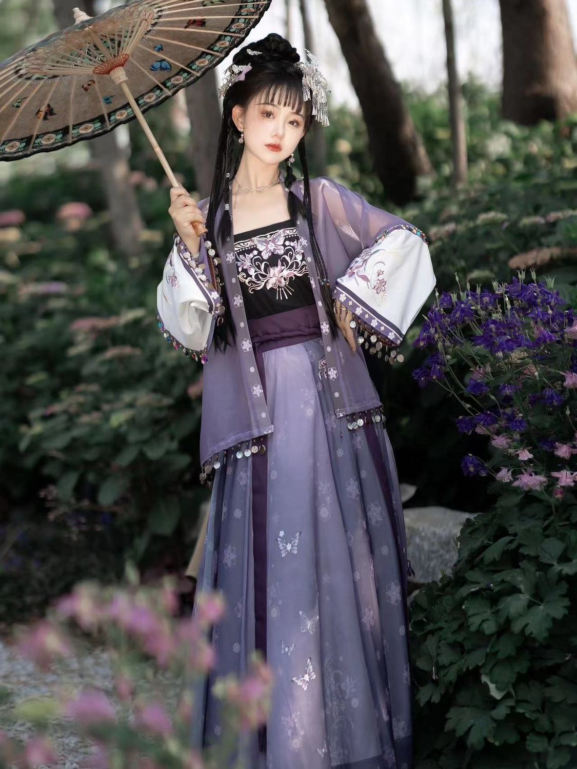 Mo Ting Ji [Sauvignon Blanc] New Original Hanfu Female Song-made Improved Daily Embroidery One-piece Waist-length Spring and Summer