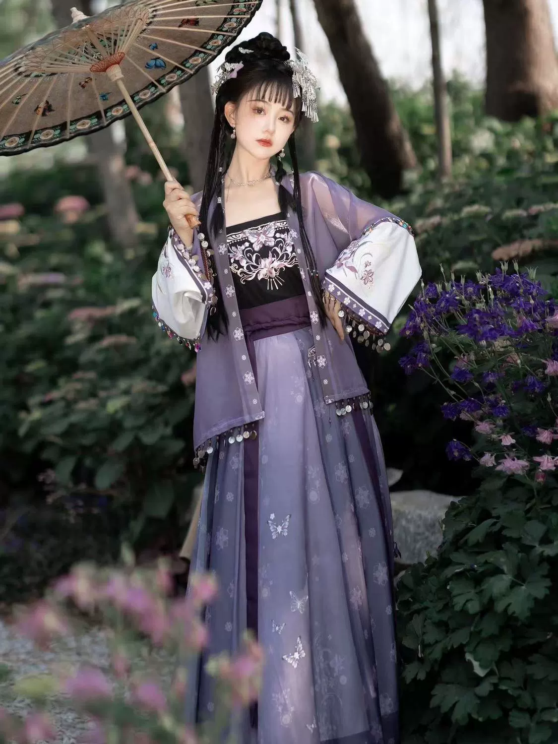 Mo Ting Collection [Бан-акация] Новая оригинальная ханьская женская система песни улучшила повседневную вышивку