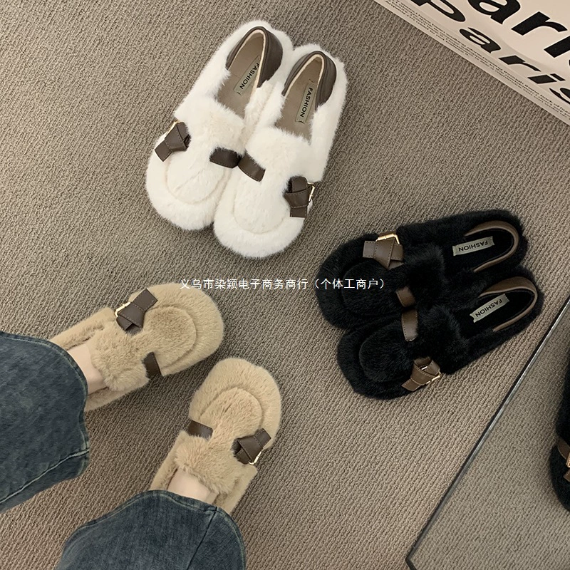 Mao Mao Shoe женские 2024 новые осенне-зимние однотонные Mary Zhen женские туфли, нежные вечерние туфли, парные детские туфли, тканевые (тканевые) туфли