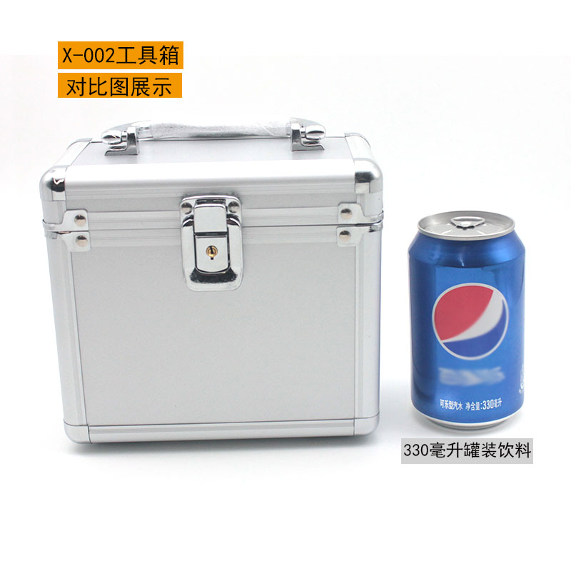 Caja de herramientas de hardware mini caja de herramientas de aleación de aluminio caja de almacenamiento caja de instrumentos de precisión se puede agregar esponja