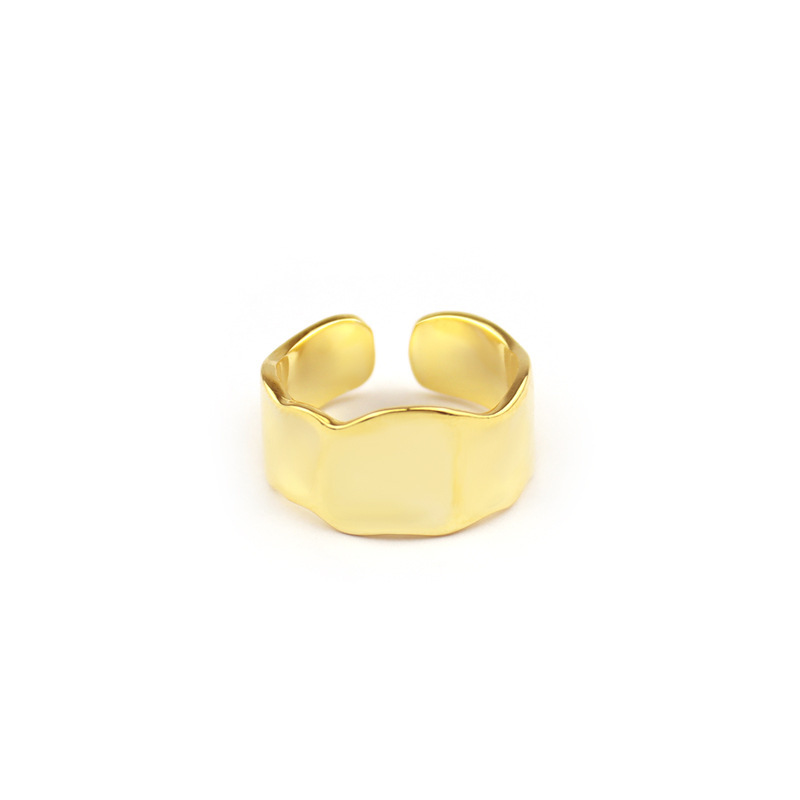 European and American fashion ring new irregular concave open ringpicture13