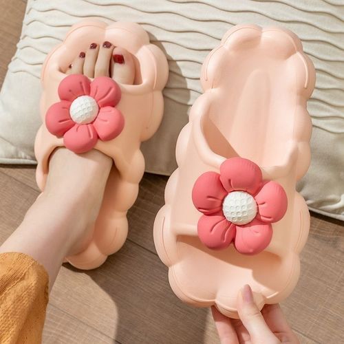 Slippers for women summer sun flower internet celebrity princess style home indoor bathroom non-slip outdoor slippers