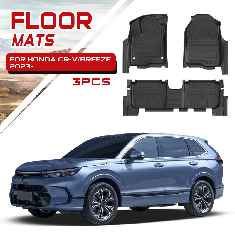 TXR Adecuado para Honda Alfombrilla de pie Honda Crv Breeze Tpe Floor Mats Alfombrilla de piso especial