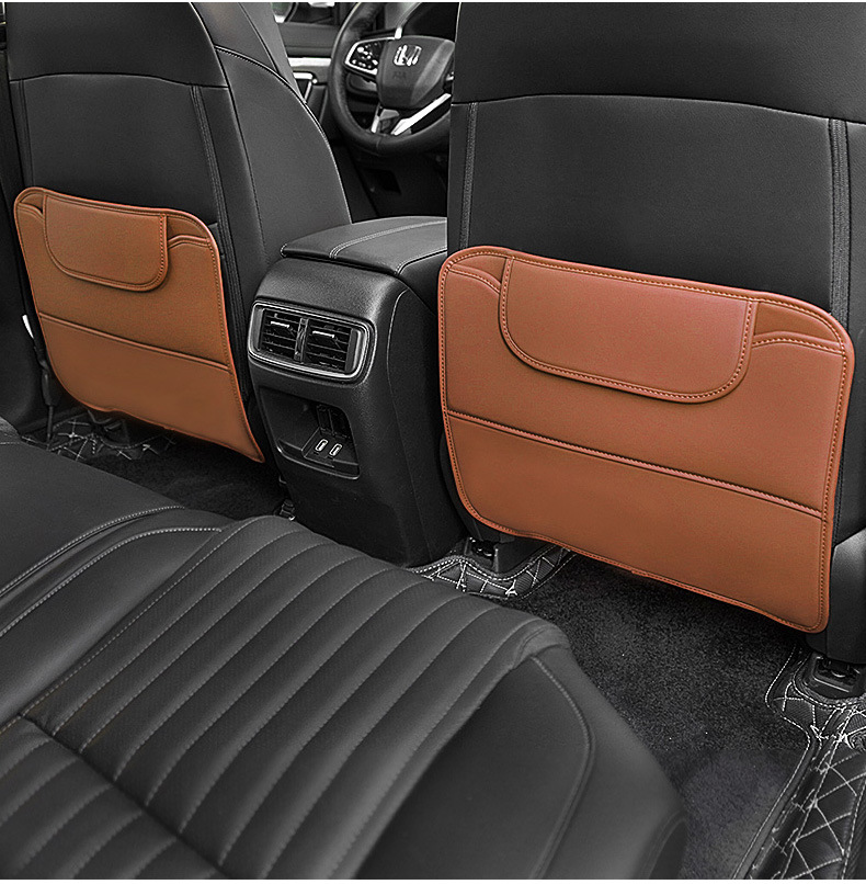 Car Seat Back Anti-Kick Pad Car Rear Protection Pad Anti-Wear Pad Car Storage Bag Anti-Dirty Protective Pad