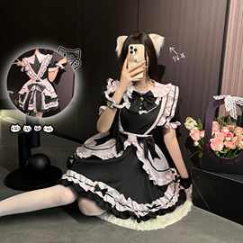 惹火兔新款女仆COS日系Loita可爱女大佬连衣裙萝莉塔套女裝8125