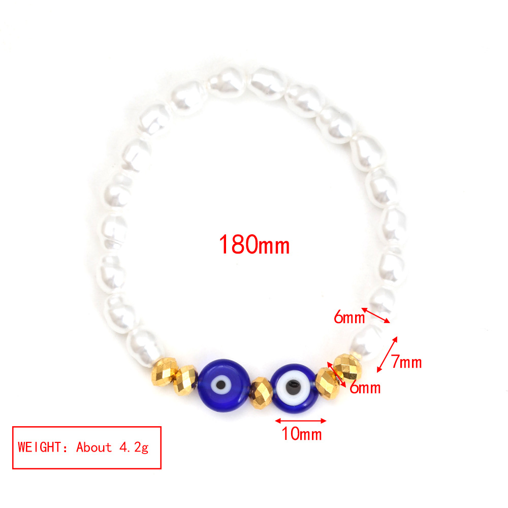 10g Weight glass, Copper Pendant Material Bracelets Classification glass, rope, Copper Chain Material 1 Piece Quantity Holiday, Daily Occasion glass, rope, Copper Material Geometric, Devil's Eye Pattern Women's Gender Beaded, Plating Design Modern Style, Classic Style Style Modern Style Classic Style Geometric Devil's Eye Glass Rope Copper Wholesale Bracelets 4