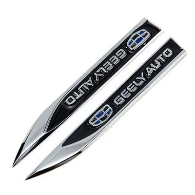 Plate Side Label Blade Decorative | Body sticker - pair-geely-red