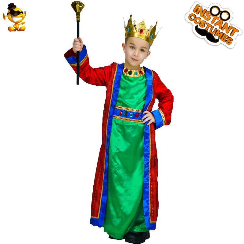 Traje de fiesta de la mascarada traje de Halloween Cosplay traje de rendimiento traje de los niños pequeño rey traje
