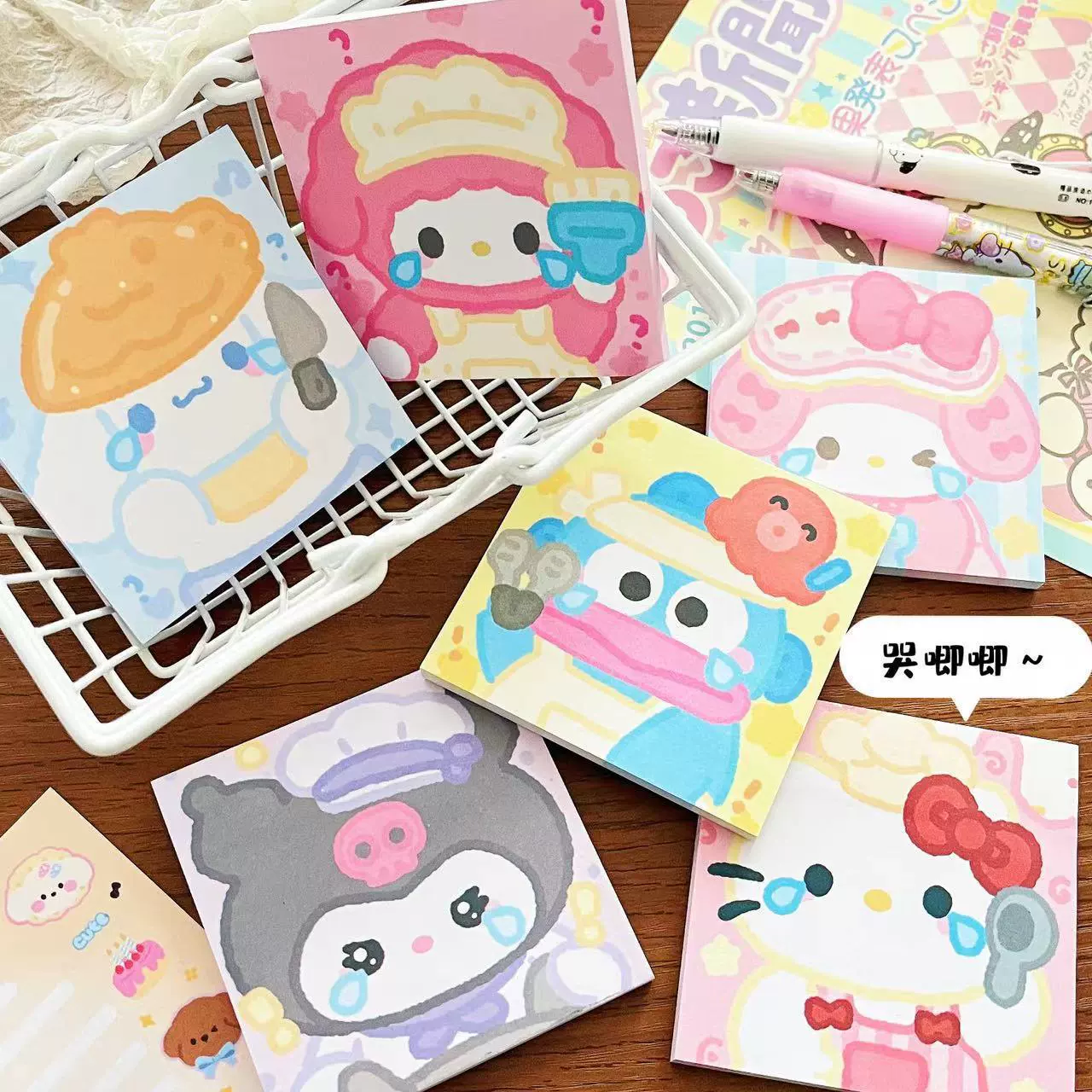 Sanrio, подлинно милые заметки высокого качества для учеников