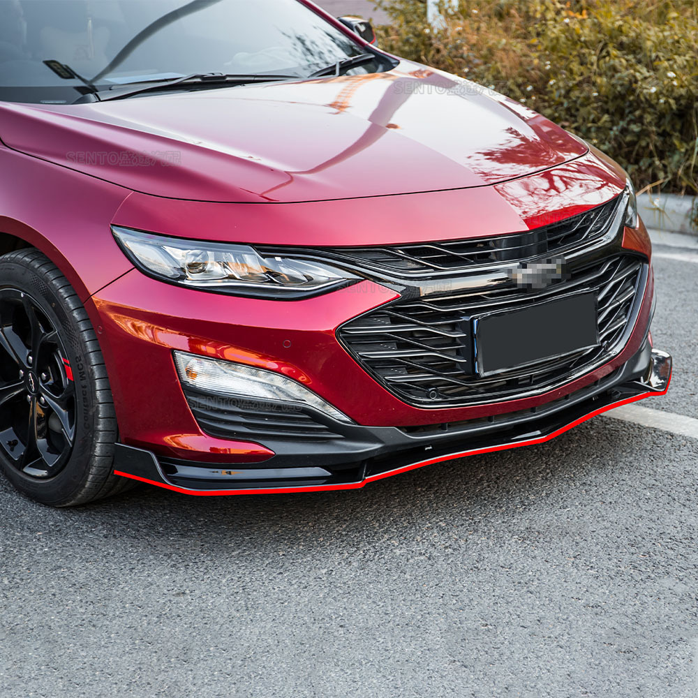 Suitable for 2018-2022 Chevrolet Malibu XL modified front shovel front bar surround the lower lip sports three-stage