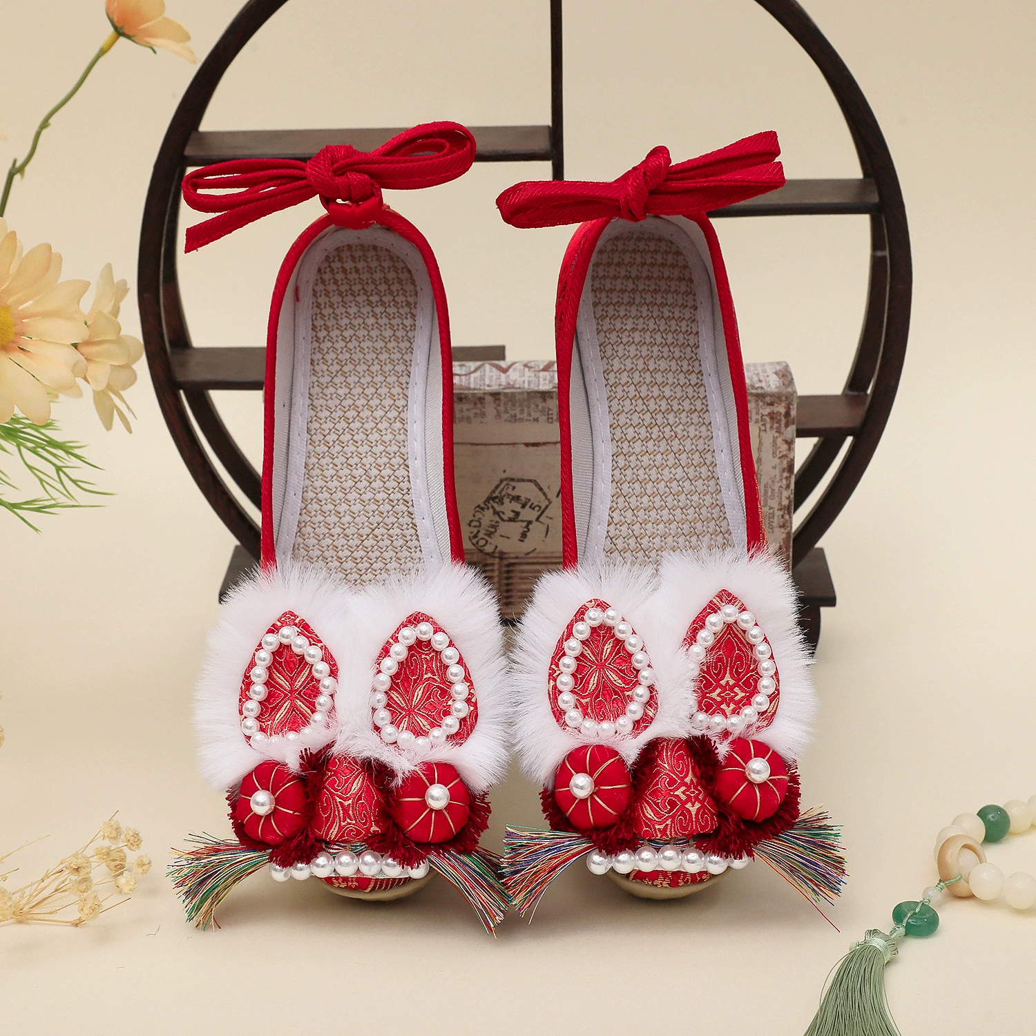 Голова тигра 2024 осенний новый национальный стиль для взрослых туфли с головой тигра