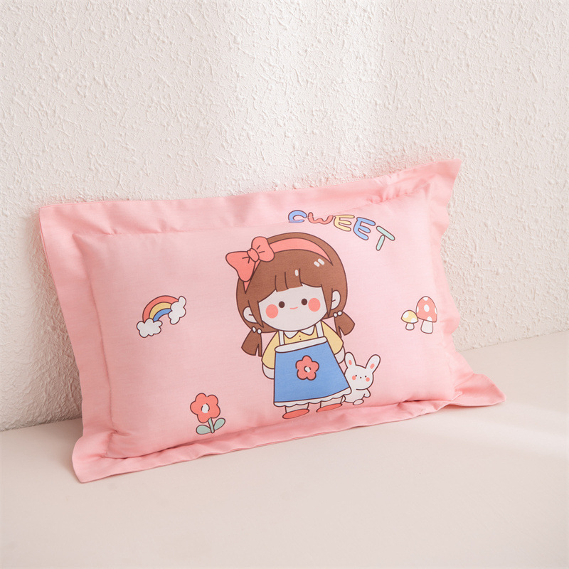 純綿漫画かわいいプリント寝具枕カバー枕コア子供の幼稚園枕ベビーホーム|undefined