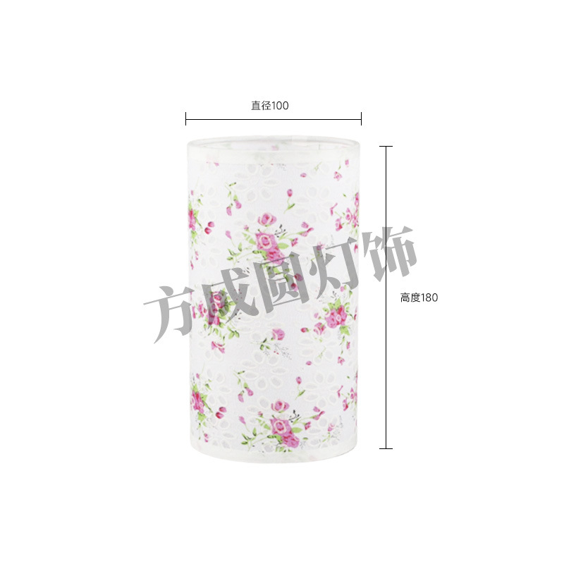Lámpara de mesa de tela, pantalla de lámpara, estilo antiguo chino, patrón de impresión floral, tela, lámpara de cabecera de dormitorio, carcasa de pantalla de lámpara