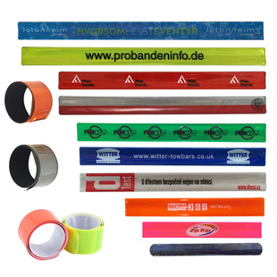 BSCI factory CE reflective PVC clap ring reflective wrist strap steel sheet reflective bracelet reflective snap ring