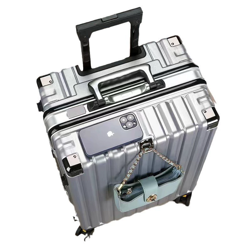 Suitcase universal, hardshell 20–28 in, wheels, explosion‑proof zipper and USB option