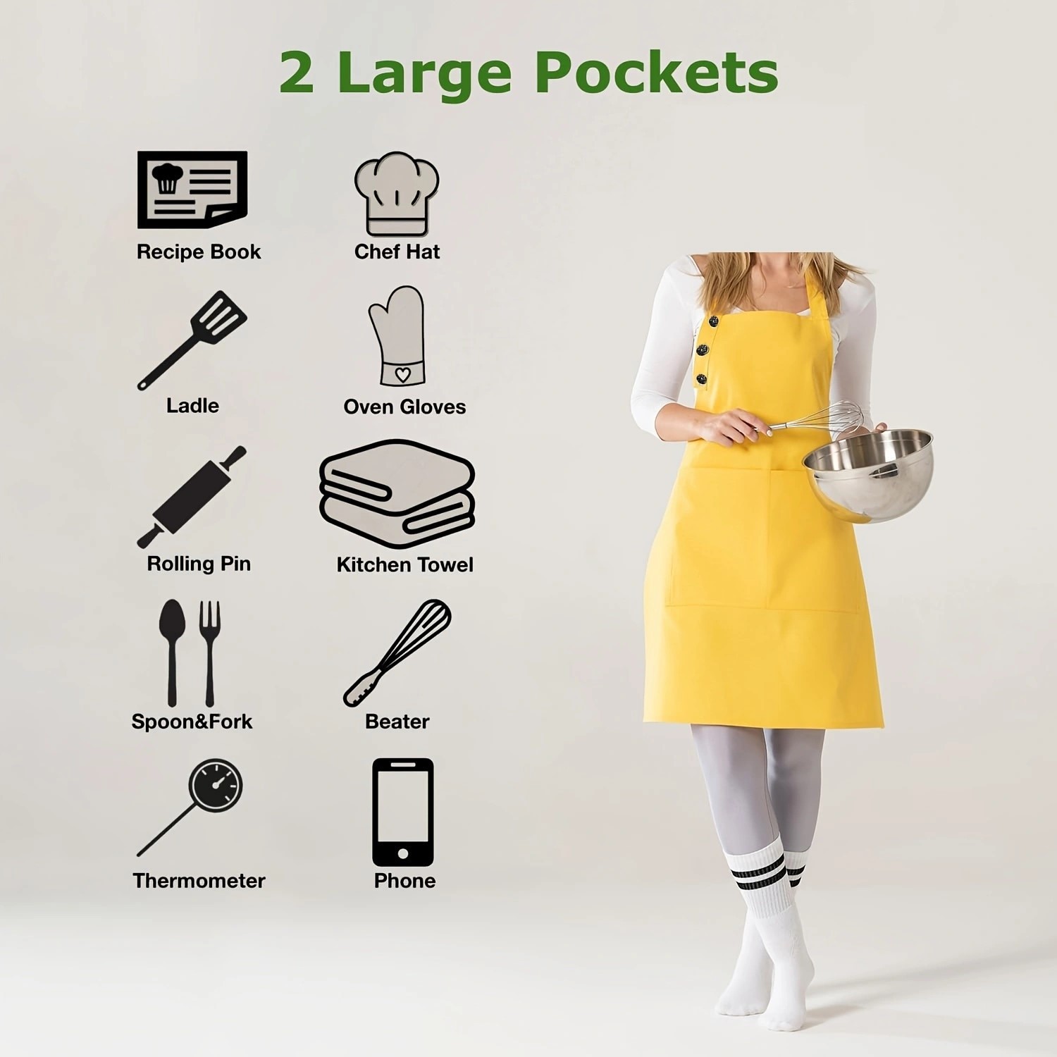 Amazon delantal transfronterizo cuello 3 botones ajustable pintura de cocina manicuría ropa de trabajo delantal logo personalizado