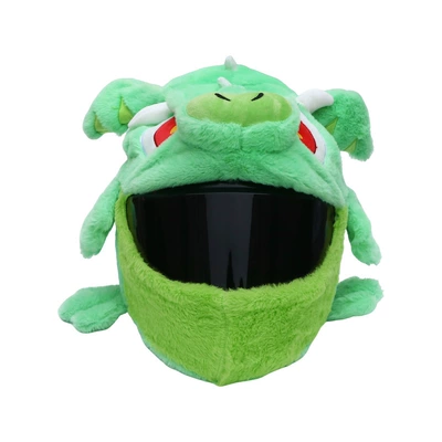 Cross-border full-face helmet plush: Motosiklet dəbilqələri - flying-dragon-helmet-not-included