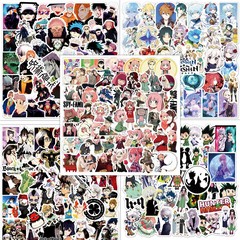 50-piece Multi-Style Anime Combination Doodle Sticky Note Notebook Luggage Handwritten Diary Skateboard Decorative Sticker